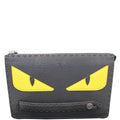 FENDI Bag Bugs eyes Roman Leather Clutch