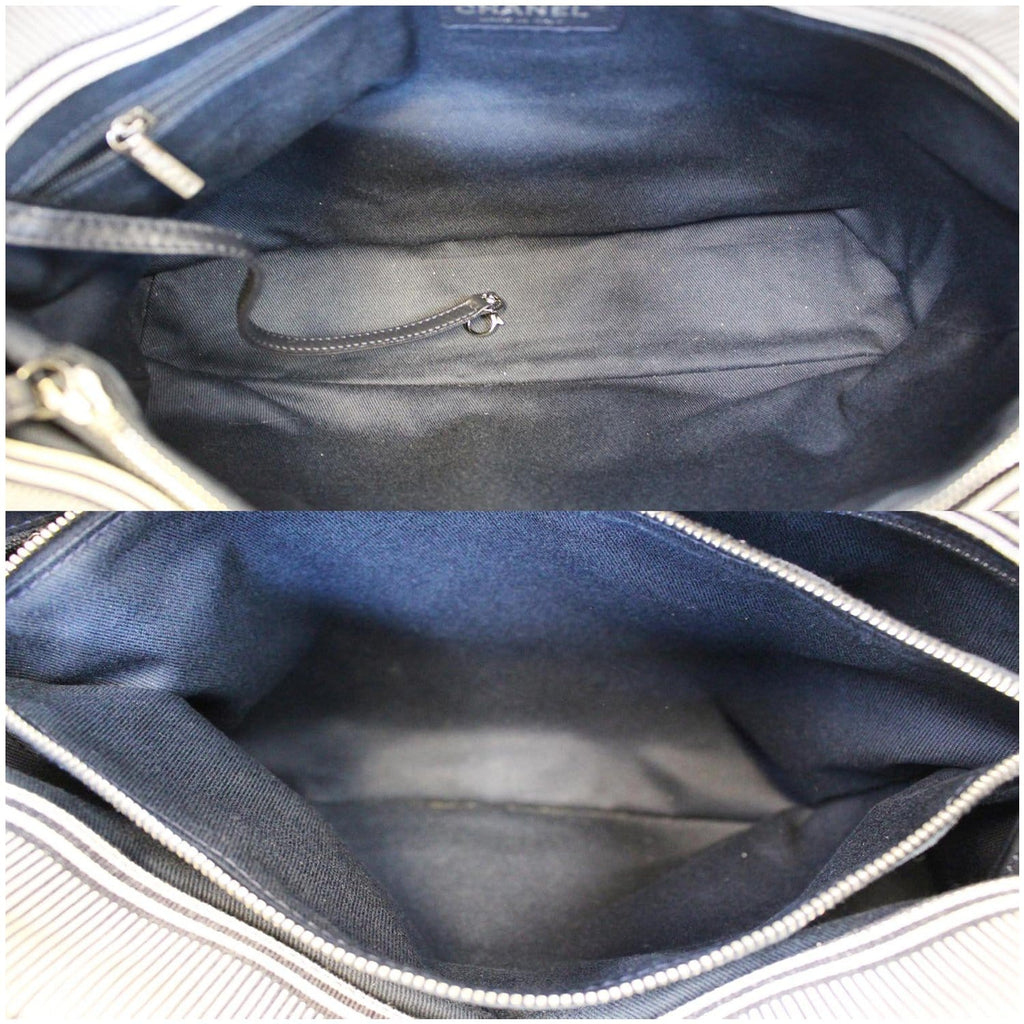 CHANEL CC Shopping Large Tote Shoulder Bag Denim
