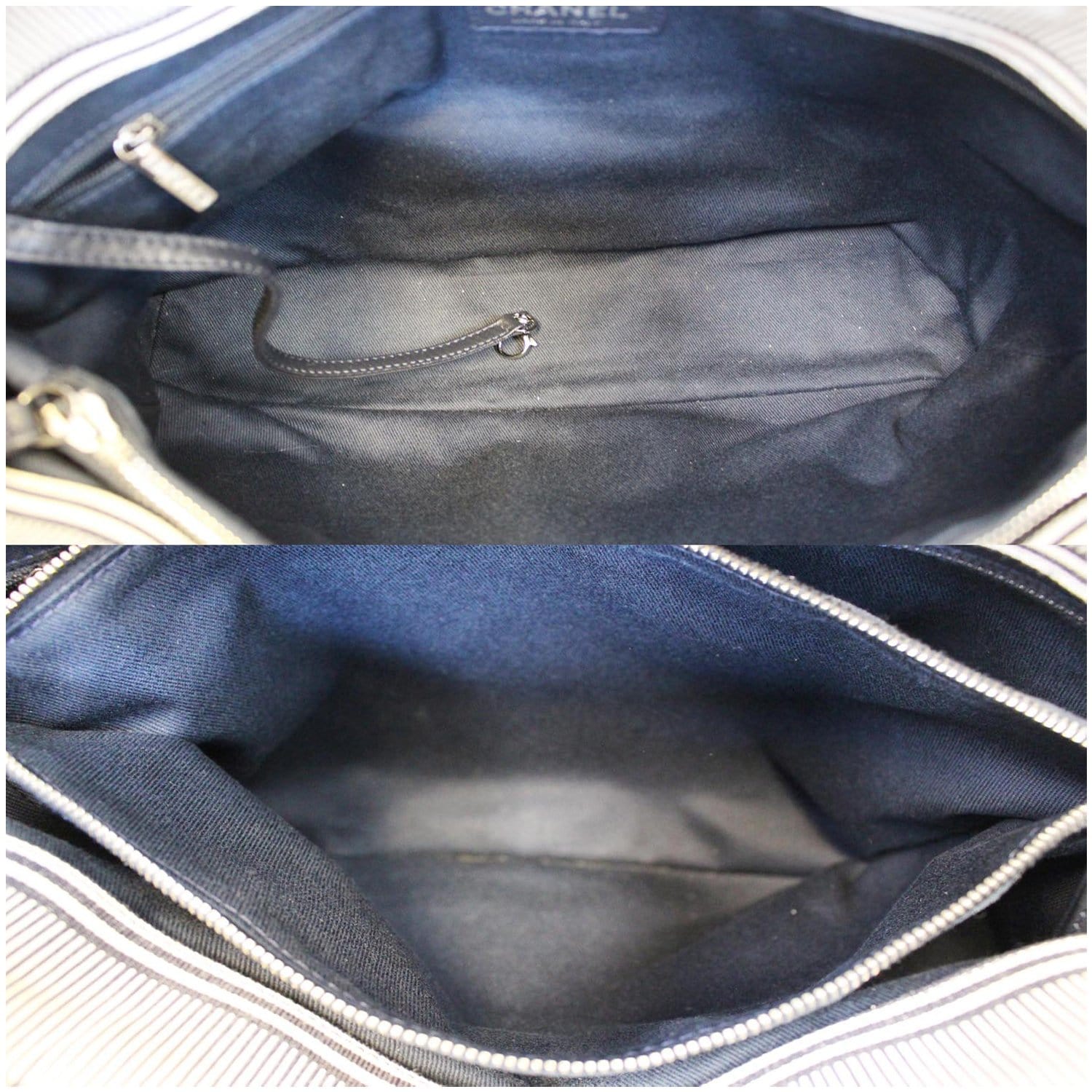 CHANEL CC Shopping Large Tote Shoulder Bag Denim