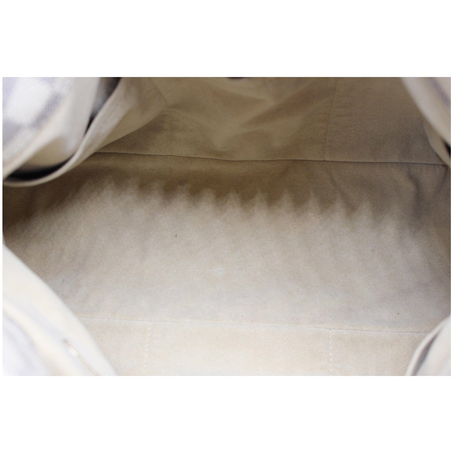 LOUIS VUITTON Artsy MM Damier Azur Shoulder Bag White