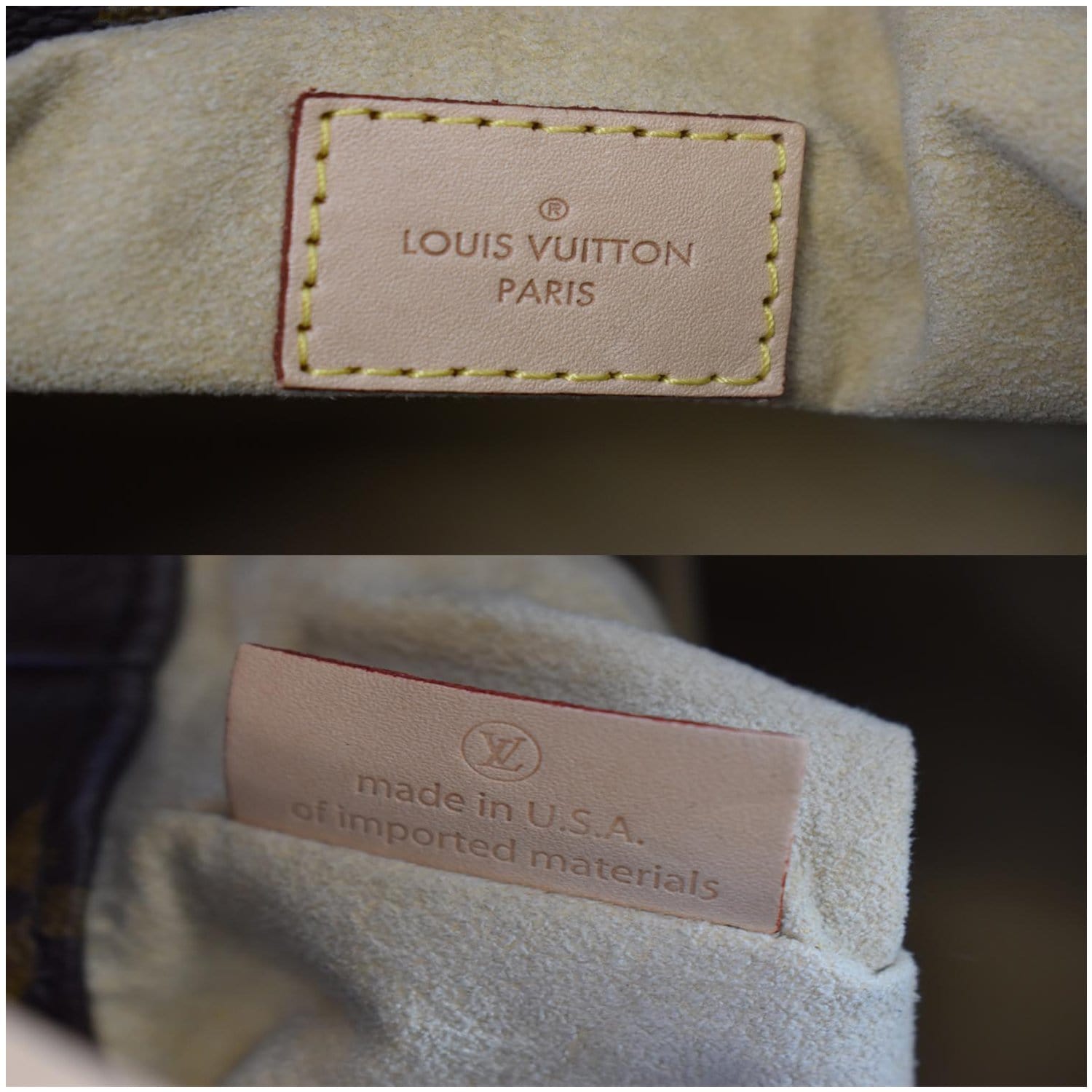 LOUIS VUITTON Artsy MM Monogram Canvas Shoulder Bag Brown