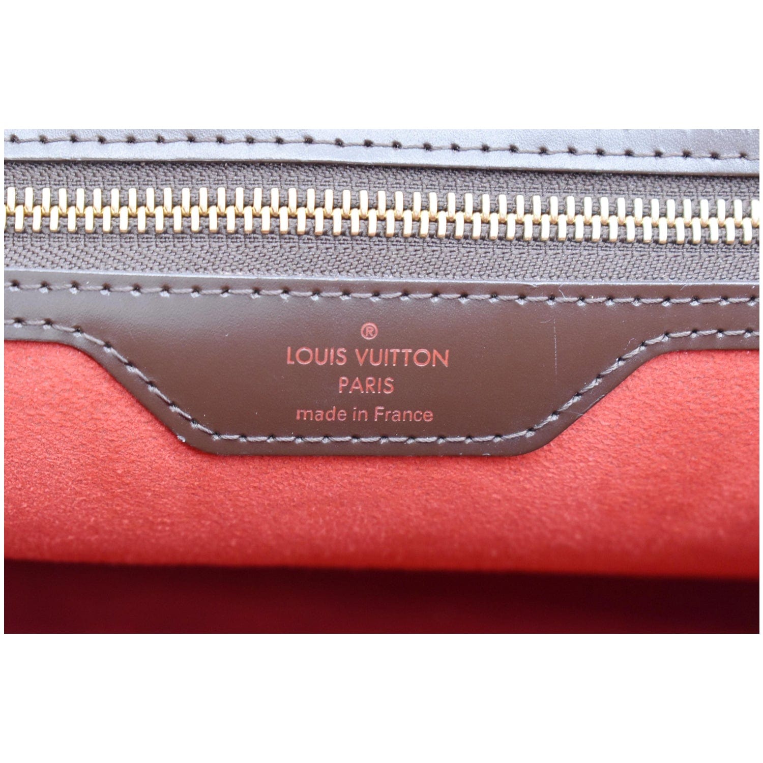 LOUIS VUITTON Bergamo GM Damier Ebene Shoulder Bag Brown