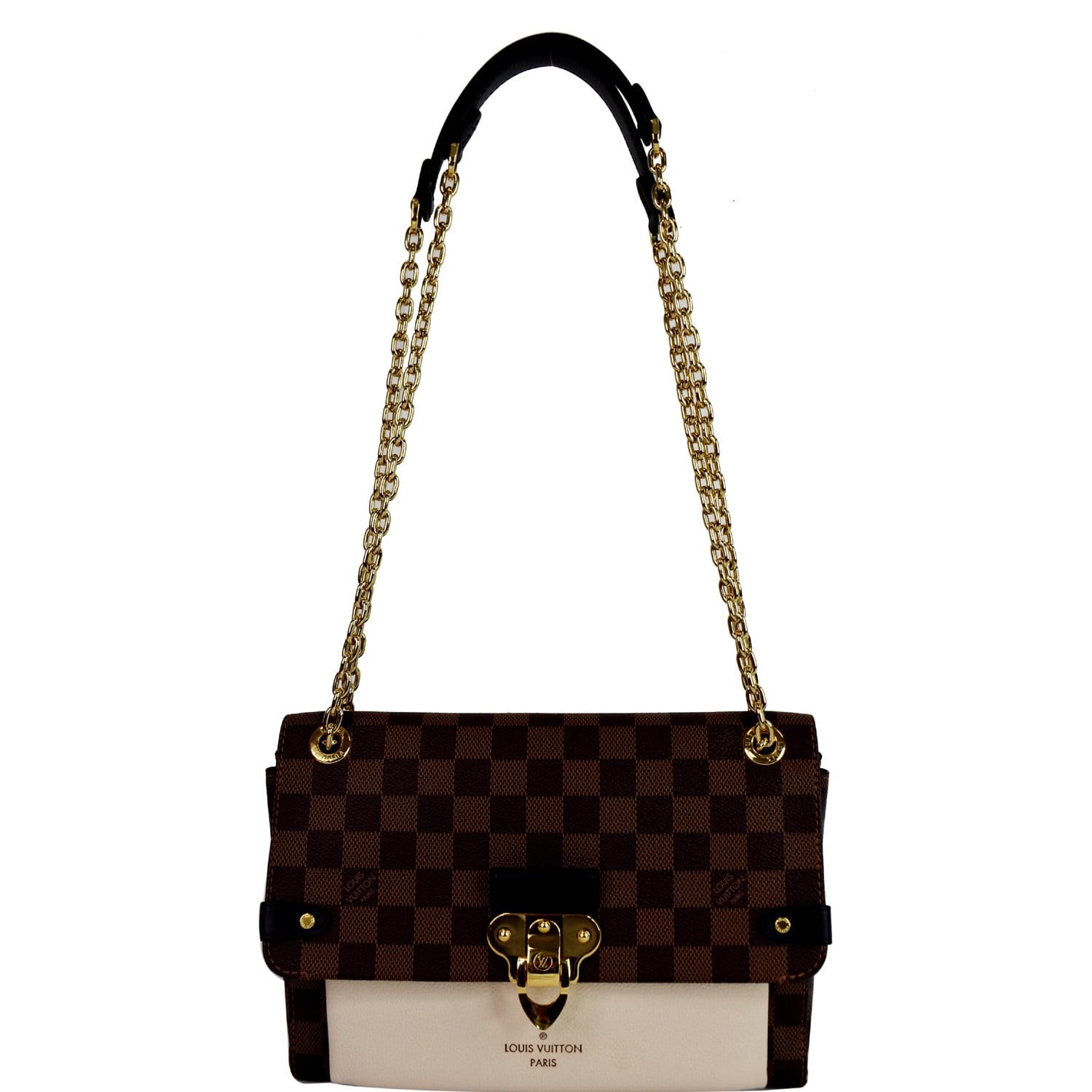 LOUIS VUITTON Vavin PM Damier Ebene Shoulder Bag Brown