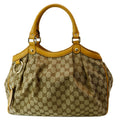 GUCCI Sukey Medium GG Canvas Tote Bag Beige 211944