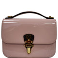 LOUIS VUITTON Cherrywood BB Patent Leather Shoulder Bag Rose Ballerine