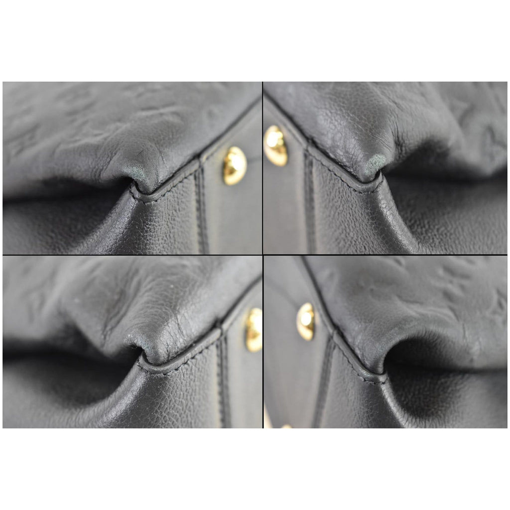 LOUIS VUITTON Surene MM Empreinte Leather Shoulder Bag Black