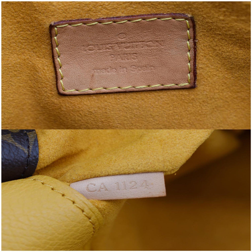 LOUIS VUITTON Pallas MM Monogram Canvas Shoulder Bag Brown