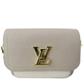 LOUIS VUITTON Lockme Tender Grained Calfskin Leather Shoulder Bag Greige