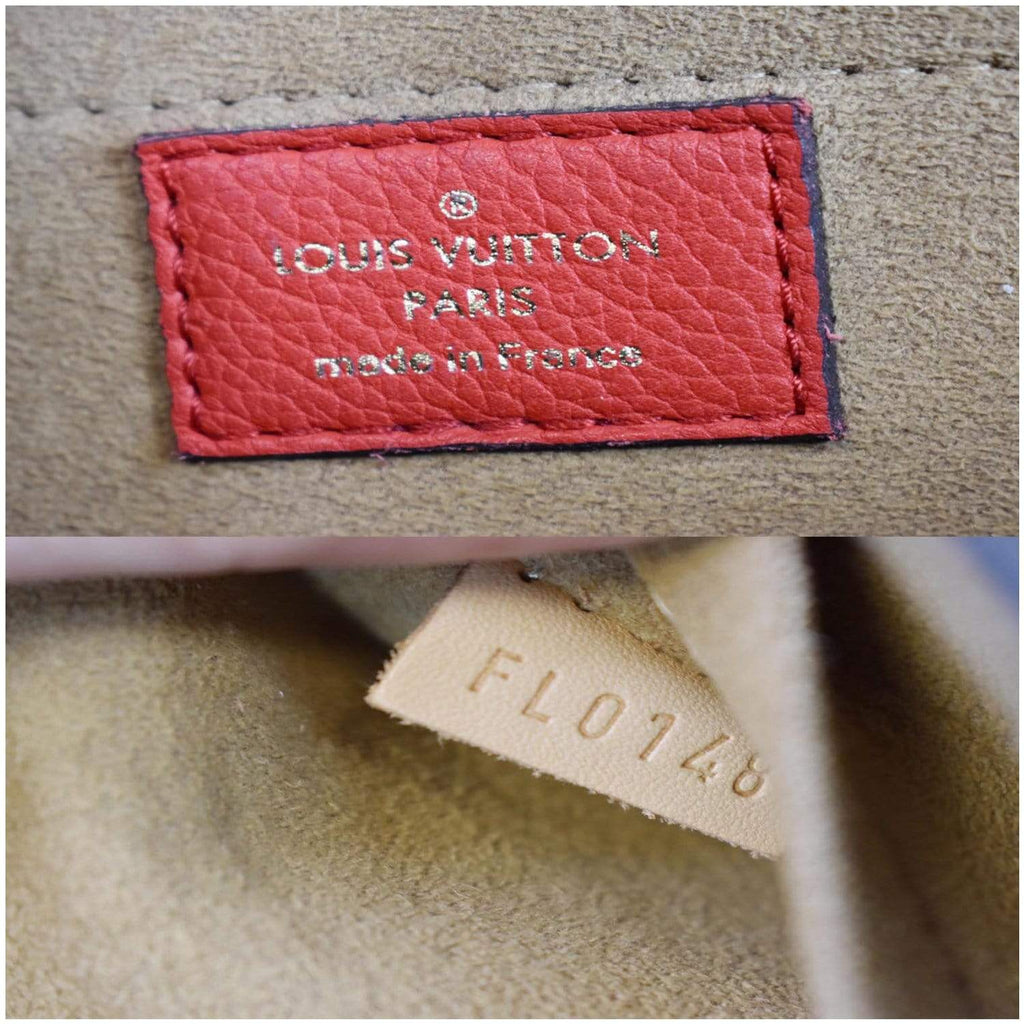LOUIS VUITTON Marignan Monogram Canvas Shoulder Bag Coquelicot