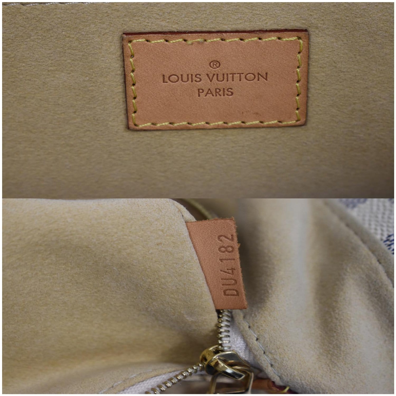 LOUIS VUITTON Salina PM Damier Azur Shoulder Bag White