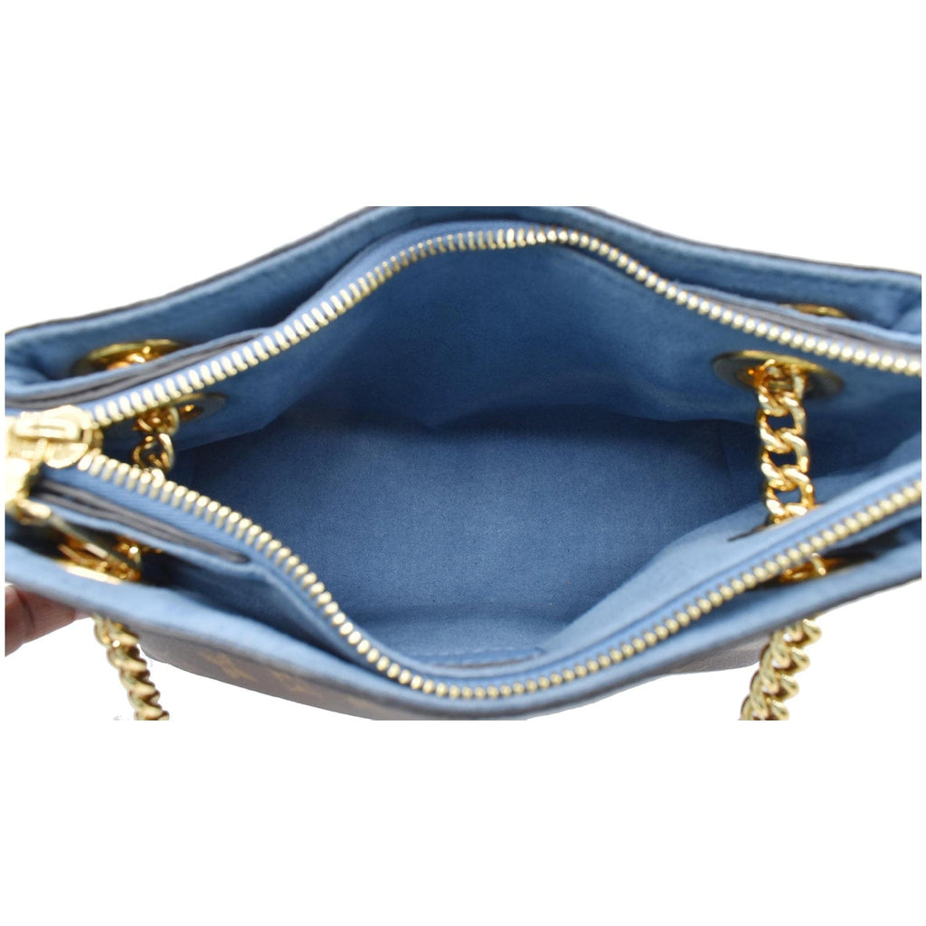 LOUIS VUITTON Surene BB Monogram Canvas Shoulder Bag Blue Jean
