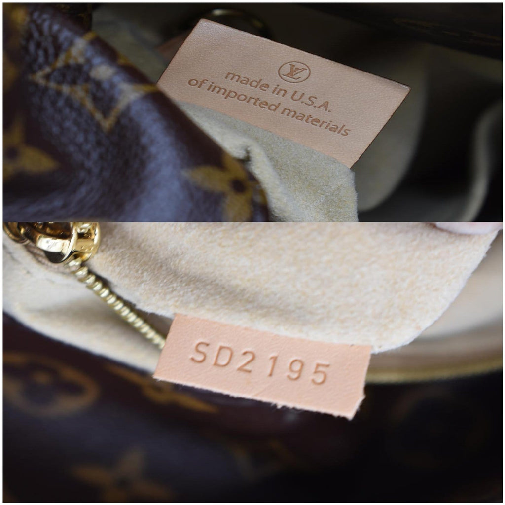 LOUIS VUITTON Artsy MM Monogram Canvas Shoulder Bag Brown
