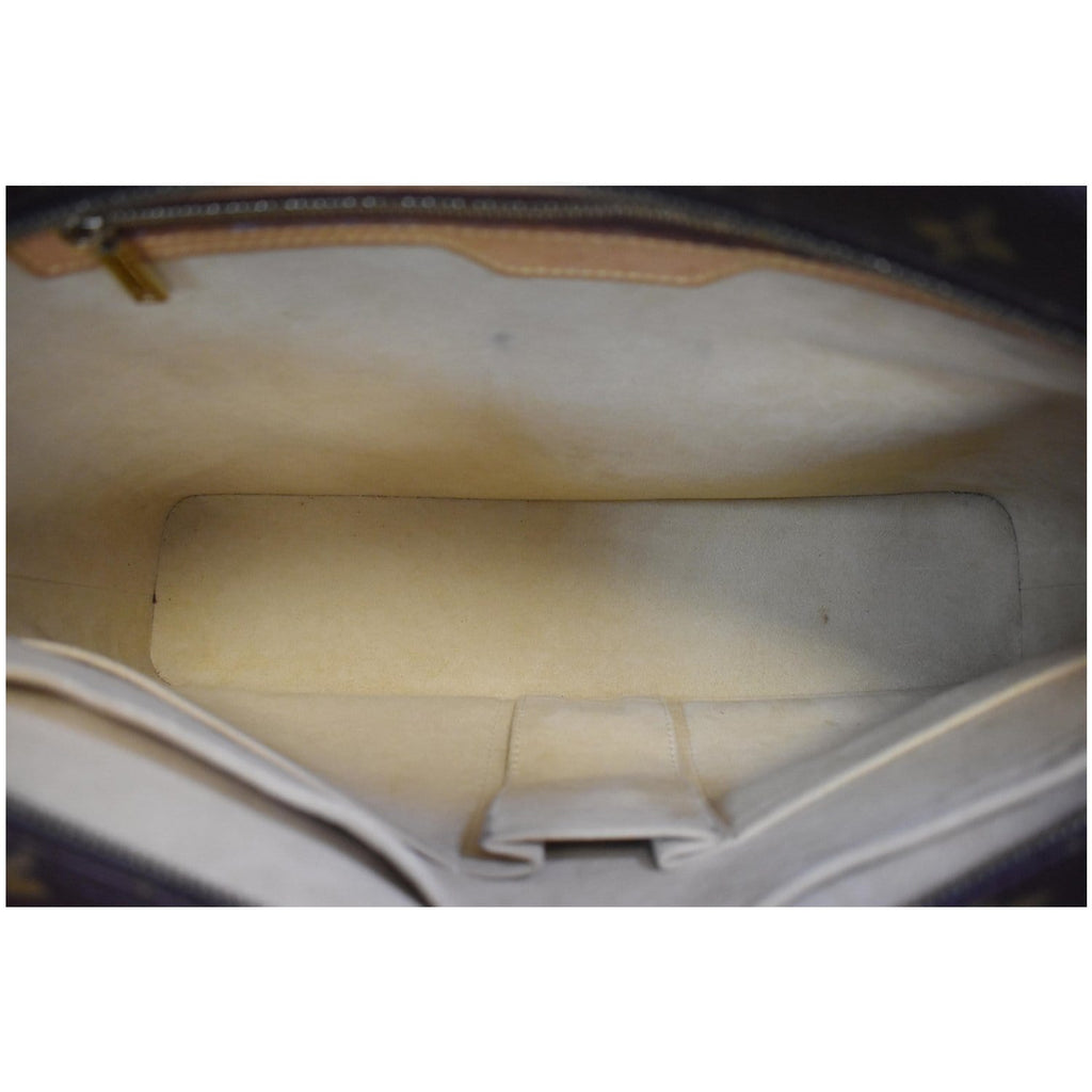 LOUIS VUITTON Luco Monogram Canvas Tote Bag Brown