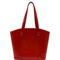 LOUIS VUITTON Avalon MM Monogram Vernis Shoulder Tote Bag Rouge Grenadine