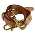 LOUIS VUITTON Leather Shoulder Strap Beige