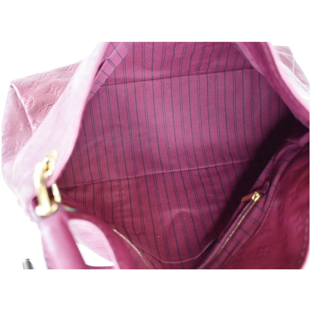 LOUIS VUITTON Artsy MM Empreinte Leather Shoulder Bag Mulberry