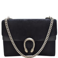 GUCCI Medium Dionysus Suede Leather Shoulder Bag Black 403348