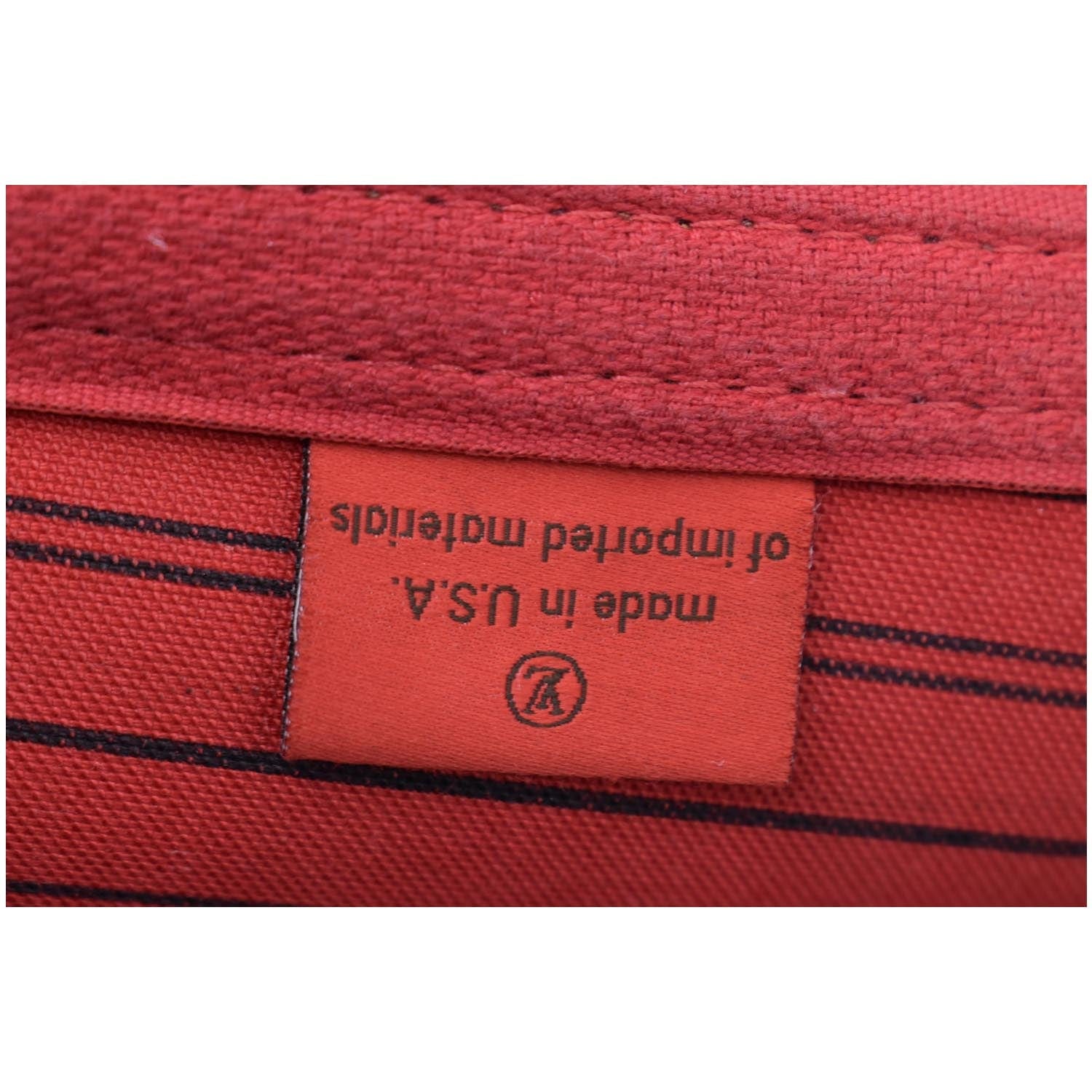 LOUIS VUITTON Neverfull MM Damier Ebene Tote Bag Brown