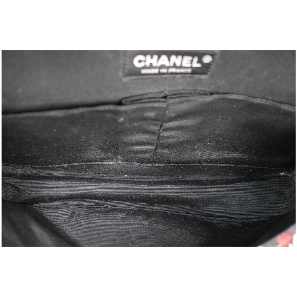 CHANEL Flap Tweed Fabric Shoulder Bag Multicolor