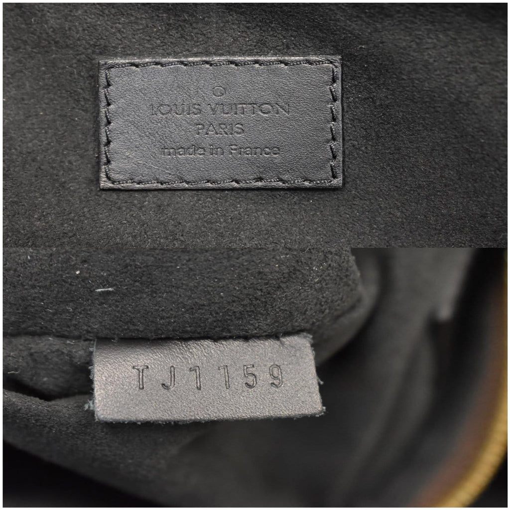 LOUIS VUITTON Flower Zipped MM Monogram Canvas Tote Bag Noir
