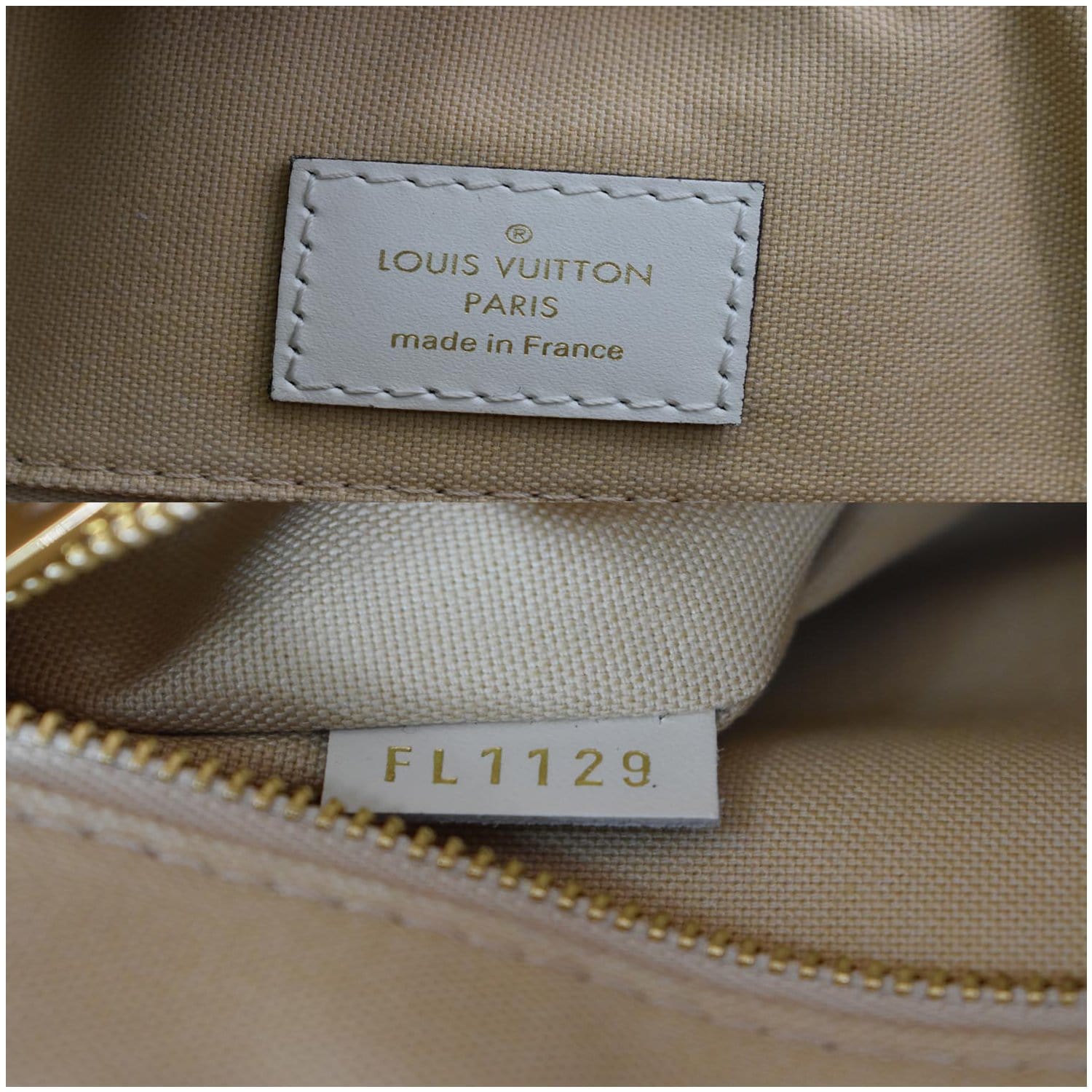 LOUIS VUITTON Onthego GM Giant Monogram Canvas Tote Shoulder Bag Khaki Green
