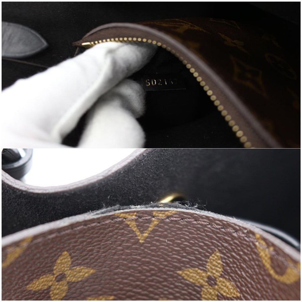 LOUIS VUITTON Neonoe Monogram Canvas Shoulder Bag Brown