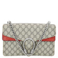 GUCCI Dionysus Small GG Supreme Canvas Shoulder Bag Beige 400249