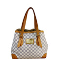 LOUIS VUITTON Hampstead PM Damier Azur Shoulder Bag White