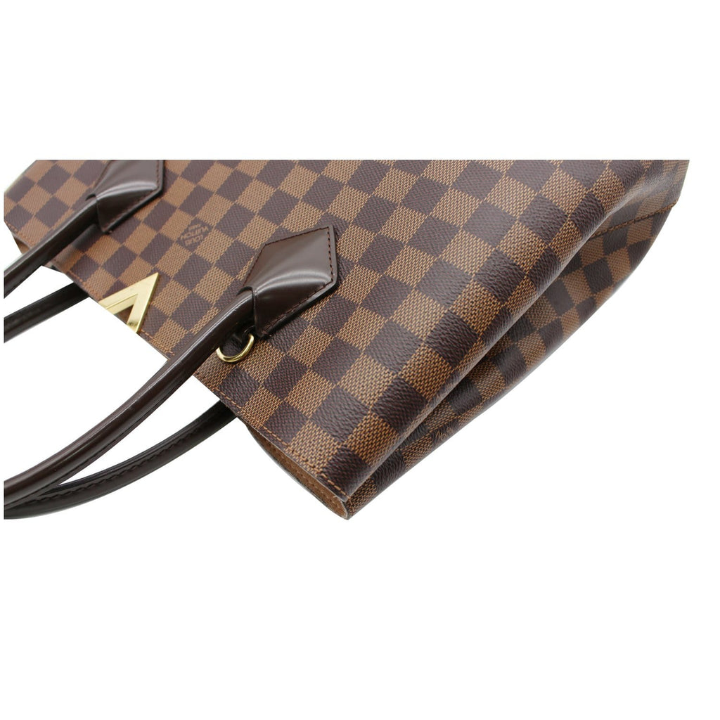 LOUIS VUITTON Kensington Damier Ebene Shoulder Bag Brown