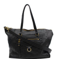 LOUIS VUITTON Lumineuse PM Monogram Empreinte Leather Shoulder Bag Black