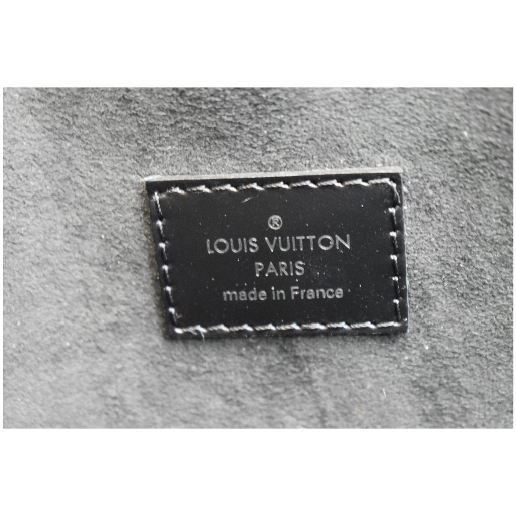 LOUIS VUITTON Cluny MM Epi Leather Shoulder Bag Black