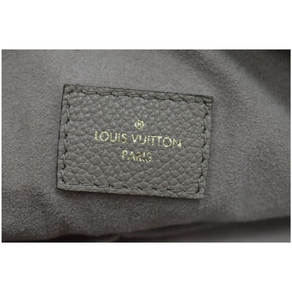 LOUIS VUITTON Maida Monogram Empreinte Leather Hobo Shoulder Bag Tourterelle