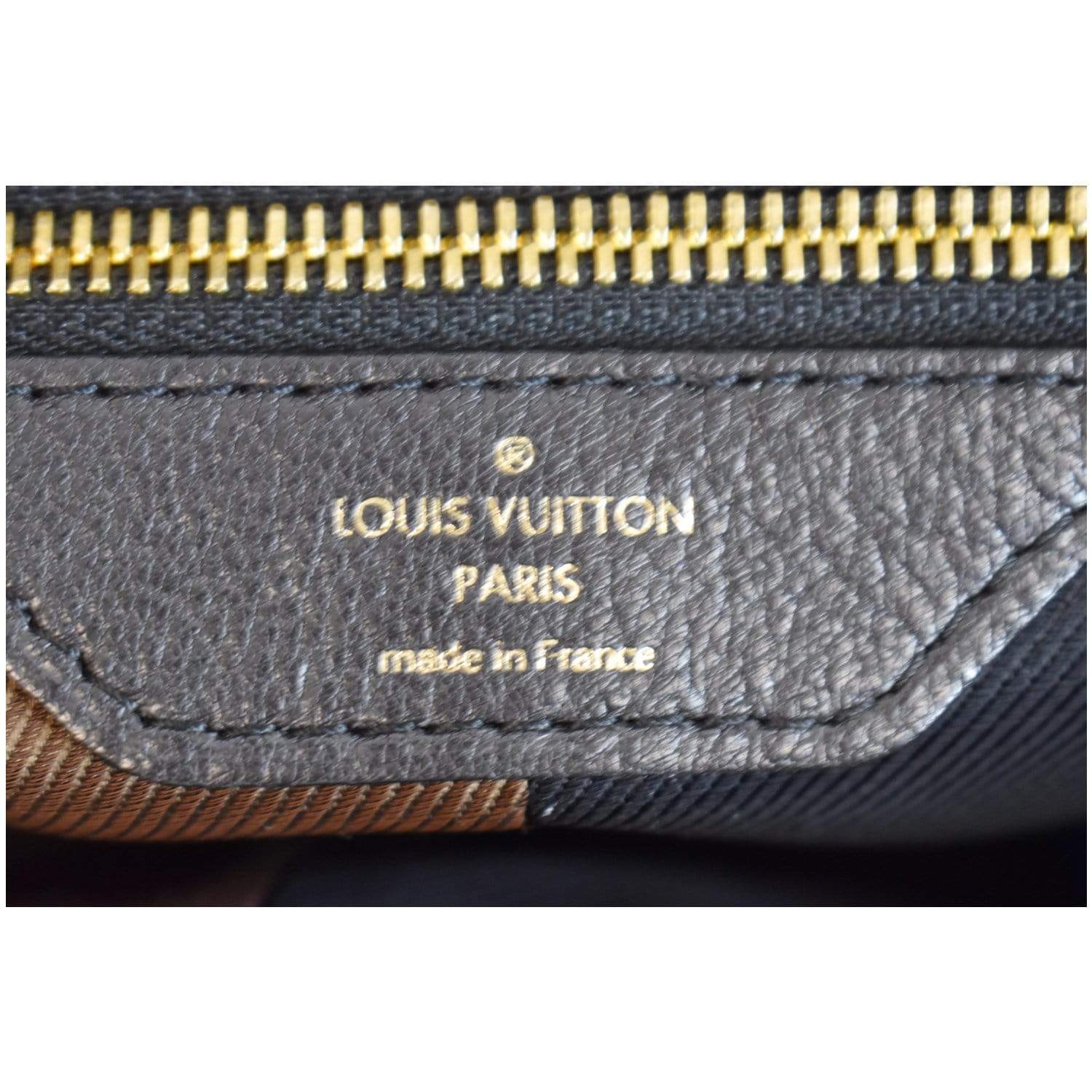 LOUIS VUITTON Blocks Stripes Monogram Leather Tote Bag Tri-Color