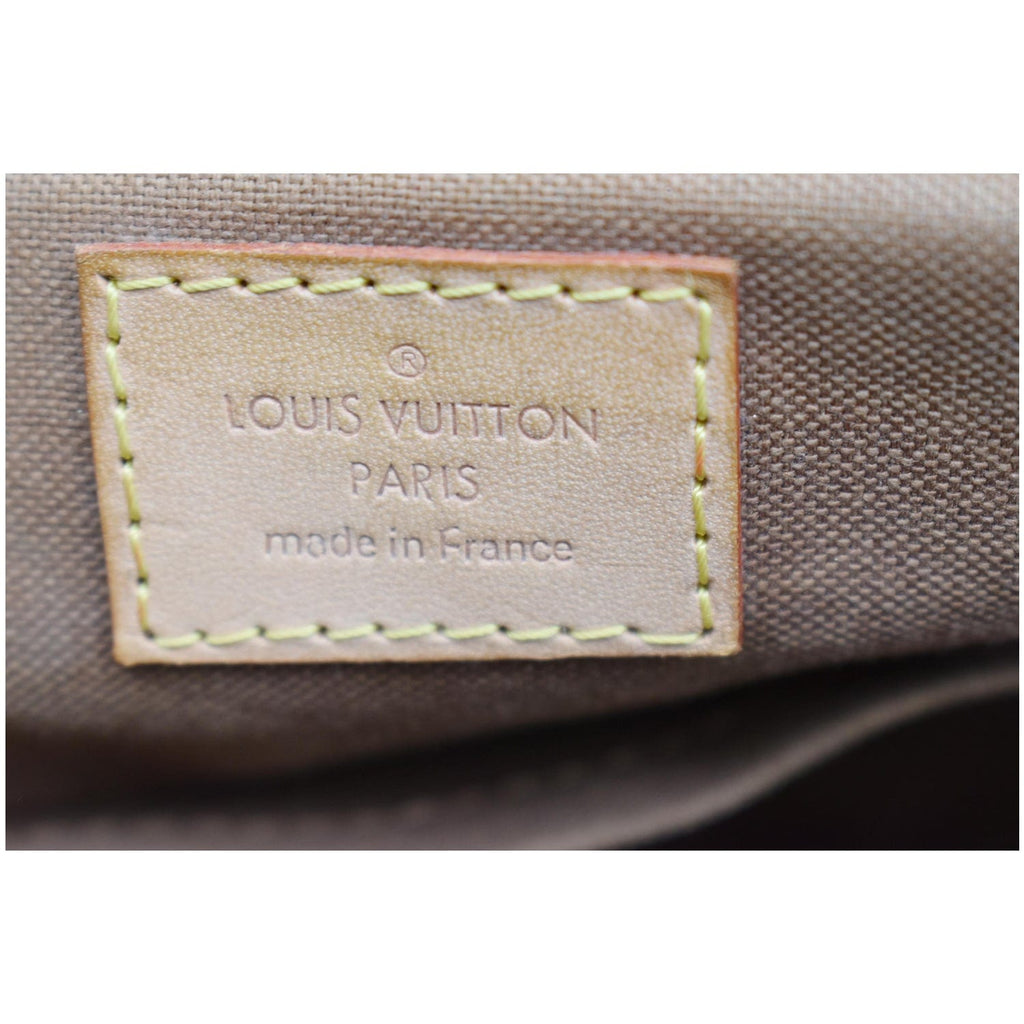 LOUIS VUITTON Palermo PM Monogram Canvas Shoulder Bag Brown