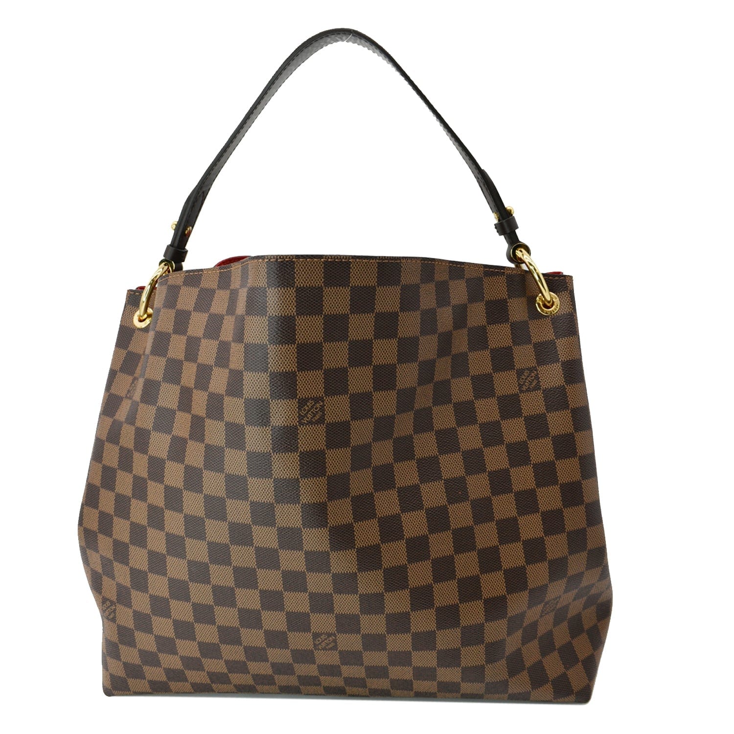 LOUIS VUITTON Graceful MM Damier Ebene Shoulder Bag Brown