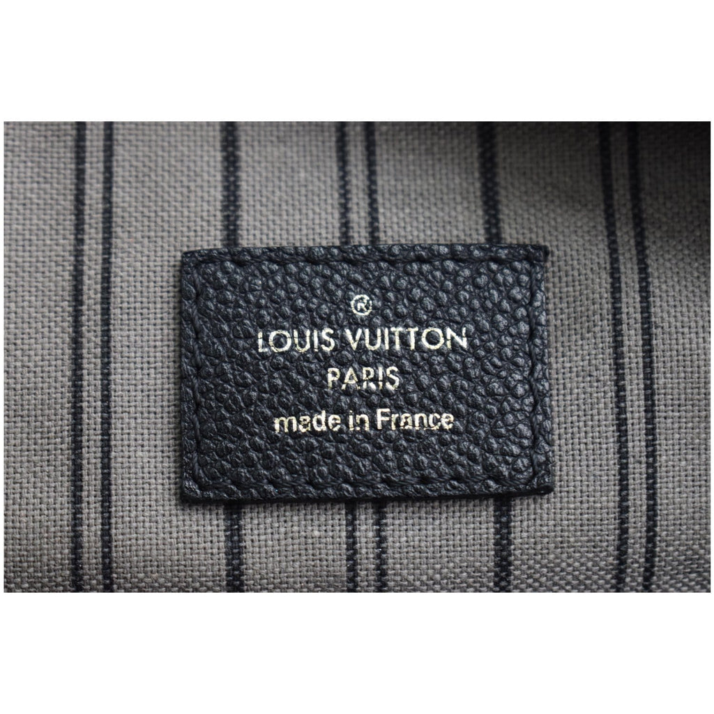 LOUIS VUITTON Speedy 30 Bandouliere Monogram Empreinte Leather Shoulder Bag Black