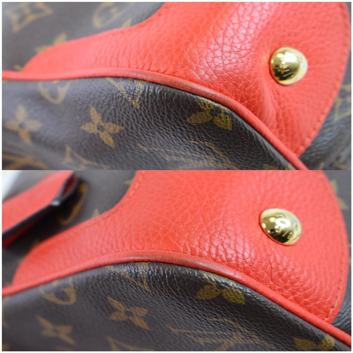 LOUIS VUITTON Estrela NM Monogram Canvas 2Way Shoulder Bag Coquelicot