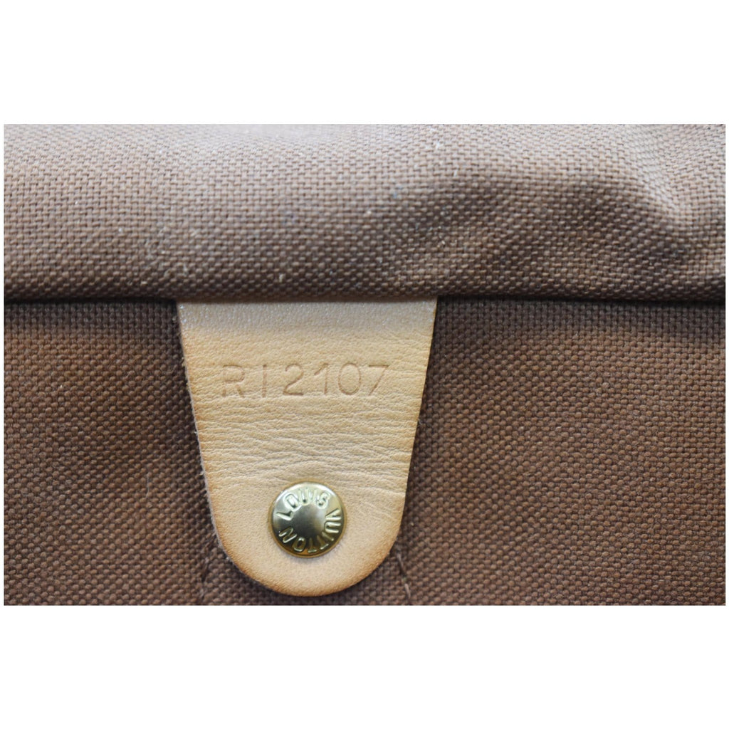 LOUIS VUITTON Speedy 35 Bandouliere Monogram Canvas Shoulder Bag Brown