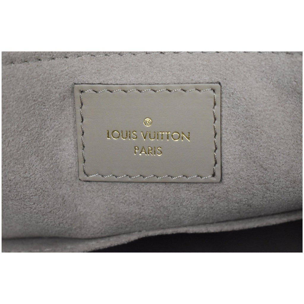 LOUIS VUITTON Onthego MM Monogram Empreinte Shoulder Bag Tourterelle