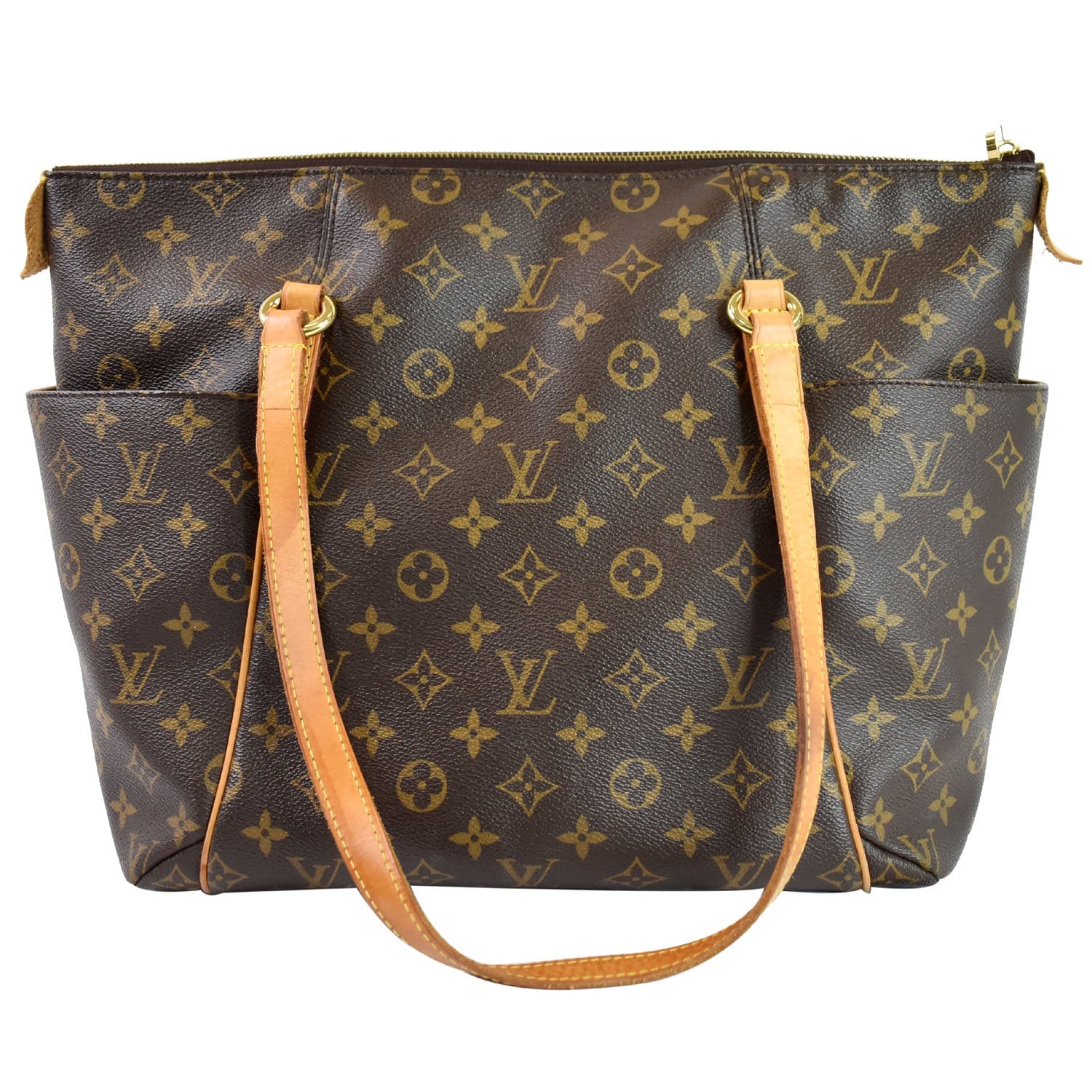 LOUIS VUITTON Totally MM Monogram Canvas Shoulder Bag Brown