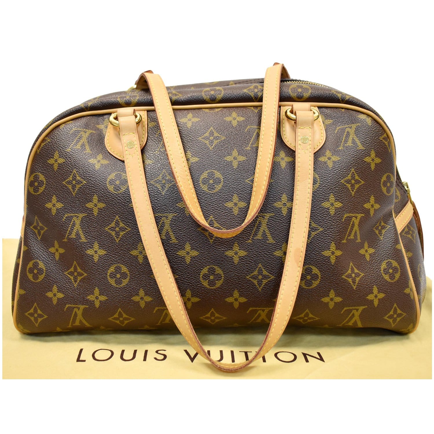 LOUIS VUITTON Montorgueil GM Monogram Canvas Shoulder Bag Brown