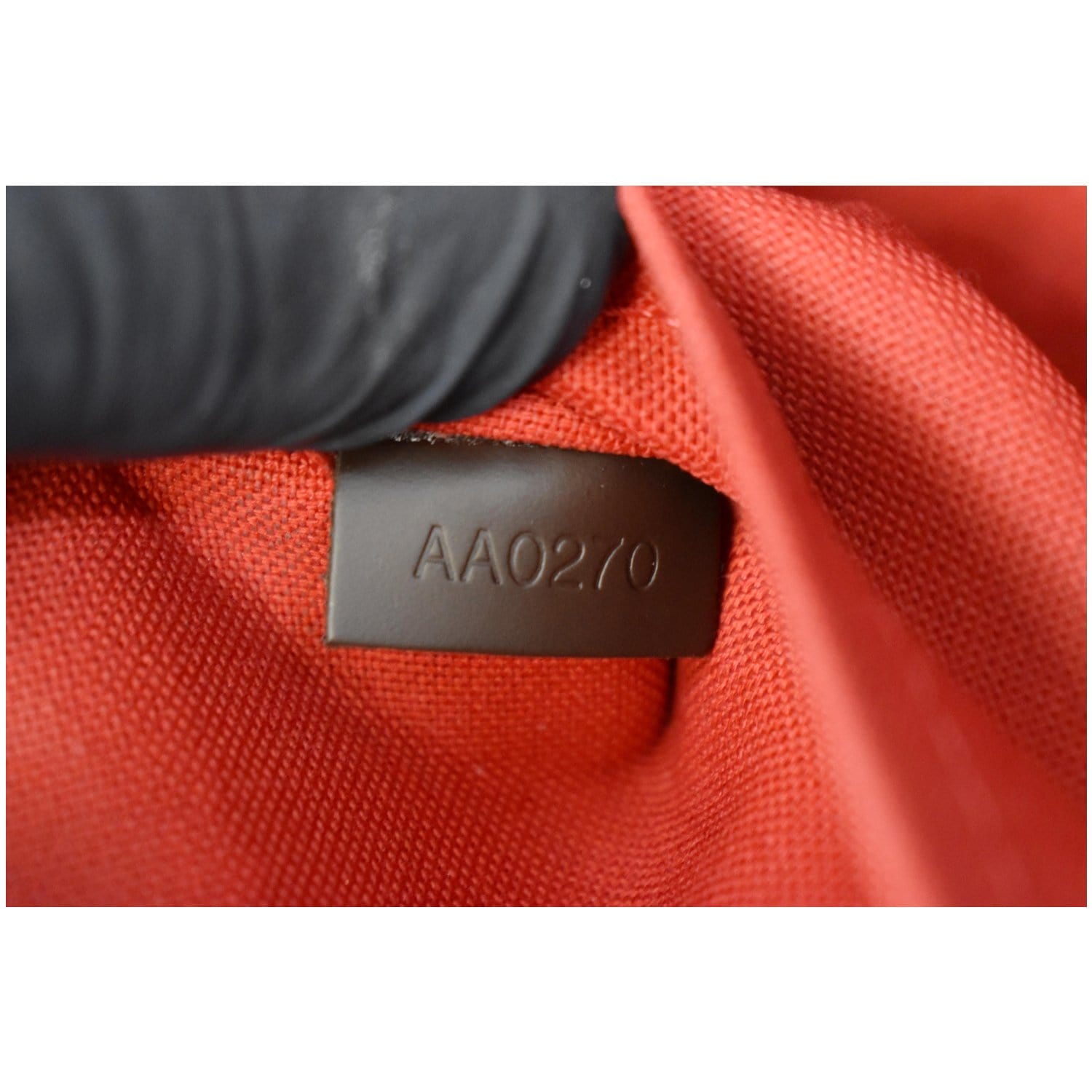 LOUIS VUITTON Alma BB Damier Ebene Shoulder Bag Brown