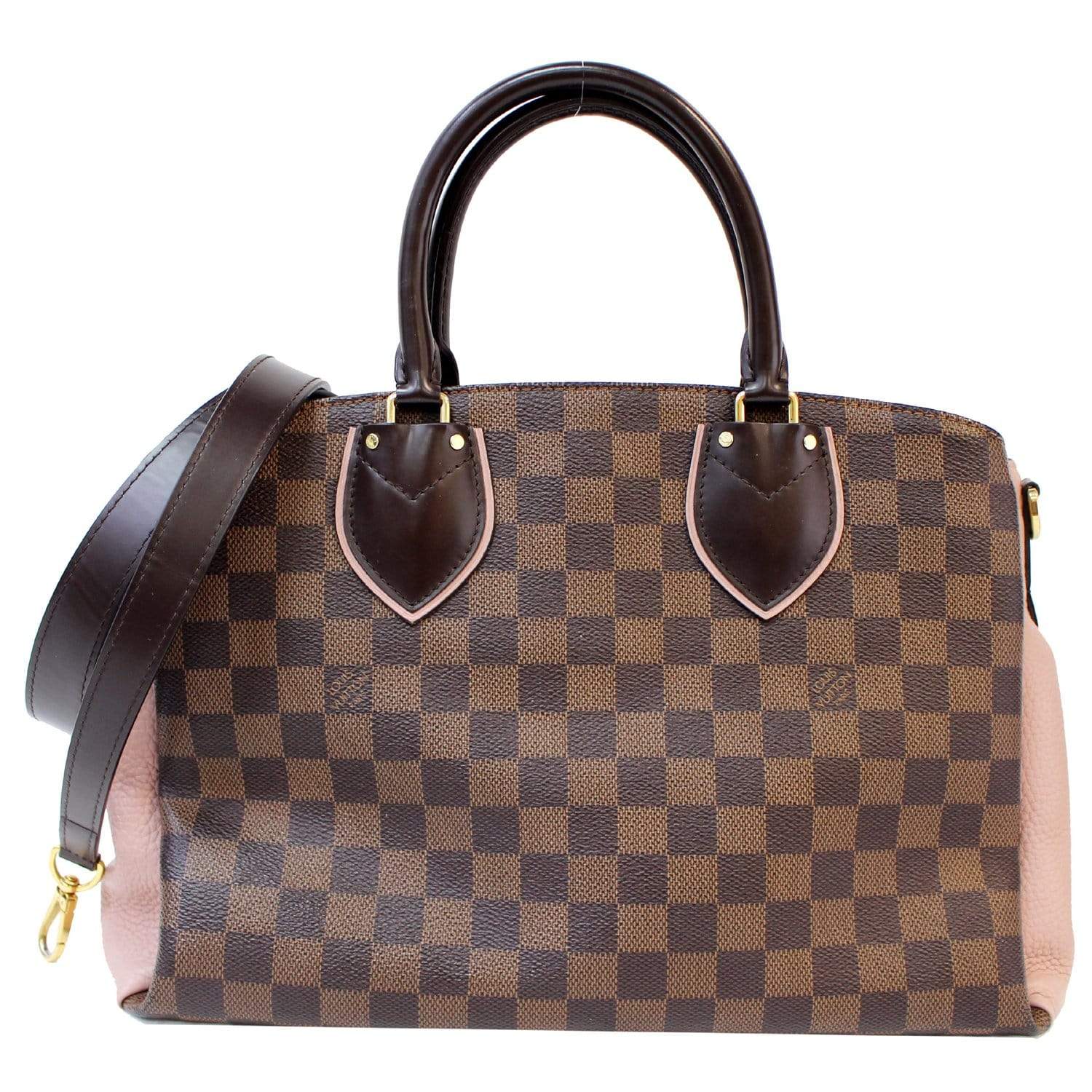 LOUIS VUITTON Normandy Damier Ebene Shoulder Bag Brown