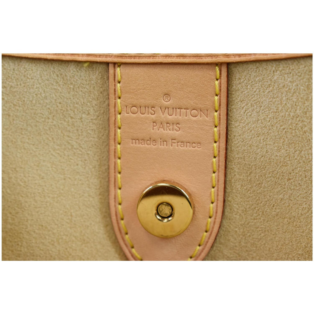 LOUIS VUITTON Galliera GM Damier Azur Shoulder Bag White