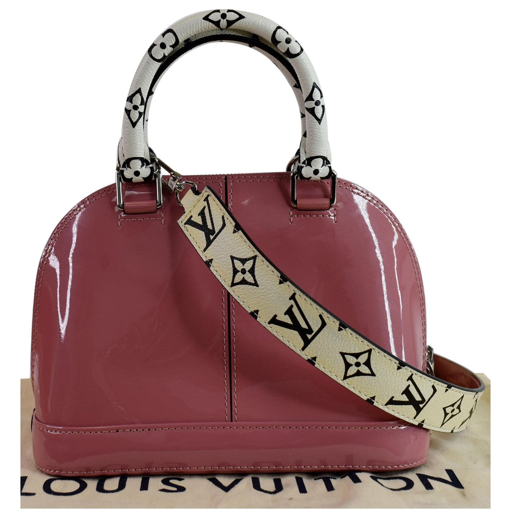 LOUIS VUITTON Alma BB Patent Leather Shoulder Bag Rose Blush