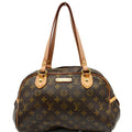LOUIS VUITTON Montorgueil PM Monogram Canvas Shoulder Bag Brown