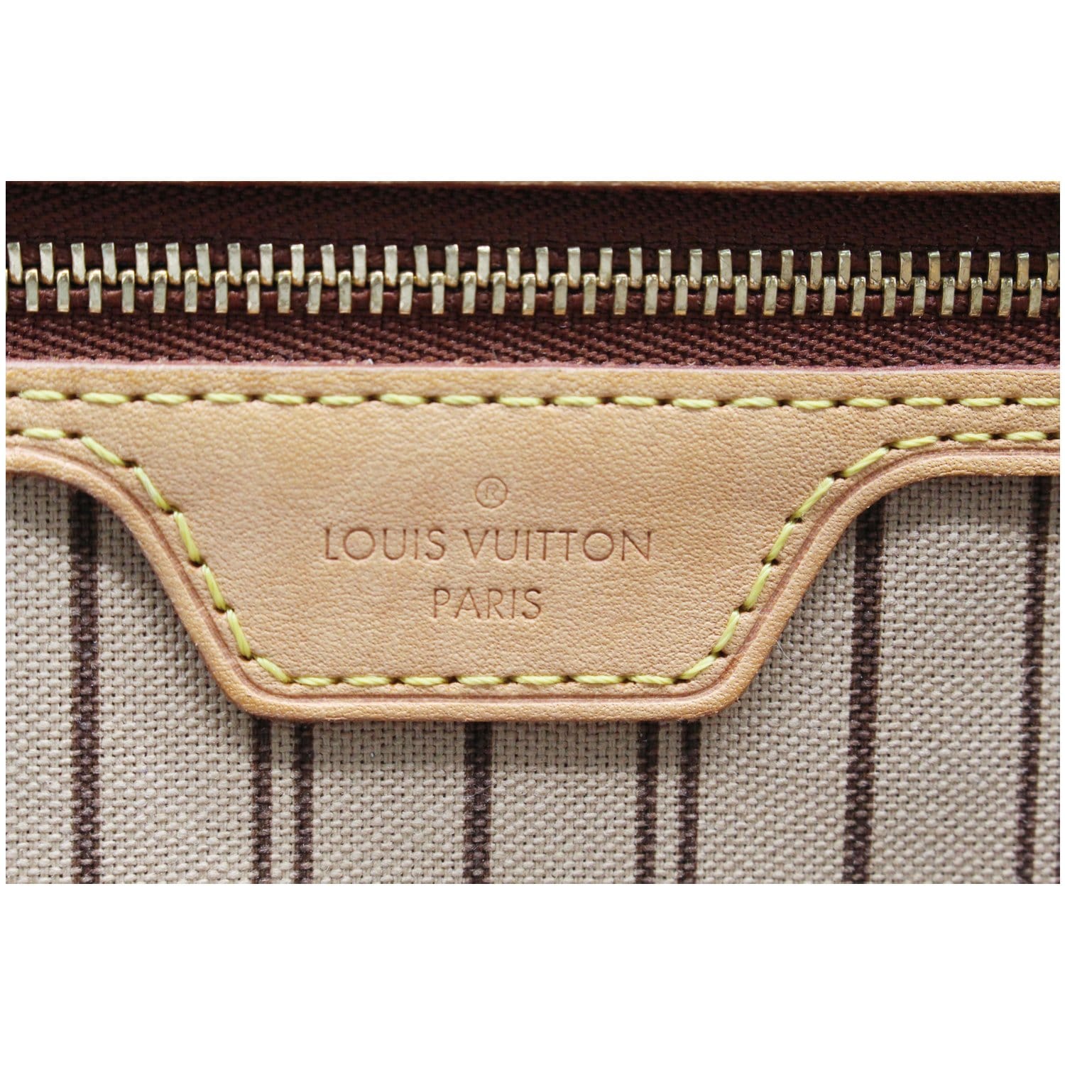 LOUIS VUITTON Neverfull MM Monogram Canvas Tote Bag Brown