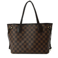 LOUIS VUITTON Neverfull PM Damier Ebene Shoulder Bag Brown