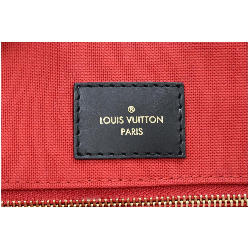 LOUIS VUITTON Onthego GM Reverse Monogram Canvas Tote Shoulder Bag Brown