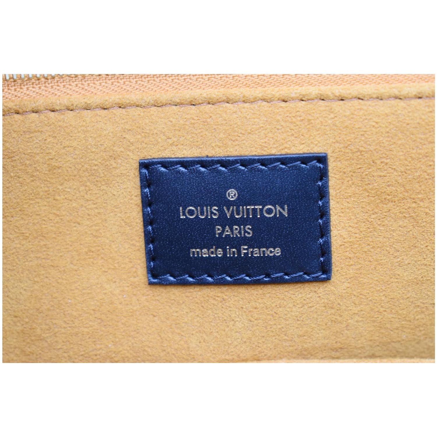 LOUIS VUITTON Onthego GM Monogram Empreinte Leather Tote Bag Black